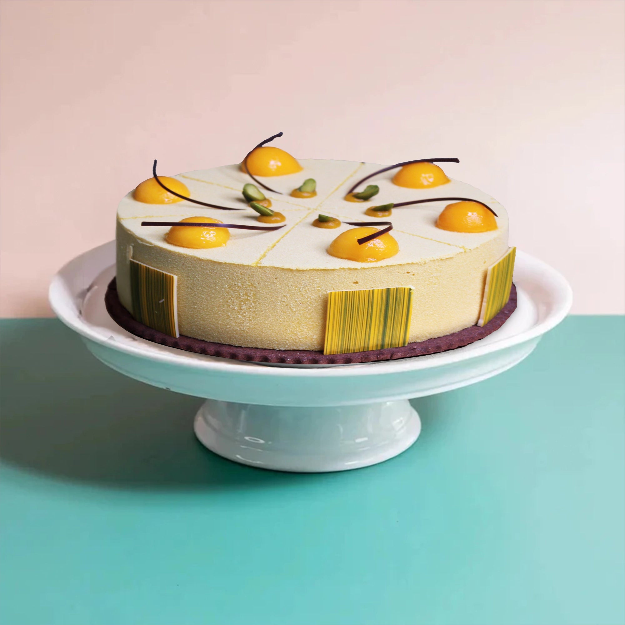VEGANE Mangotorte