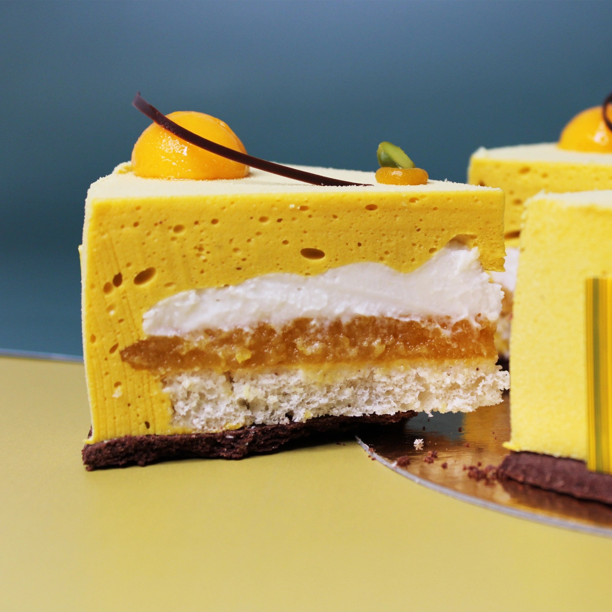 VEGANE Mangotorte