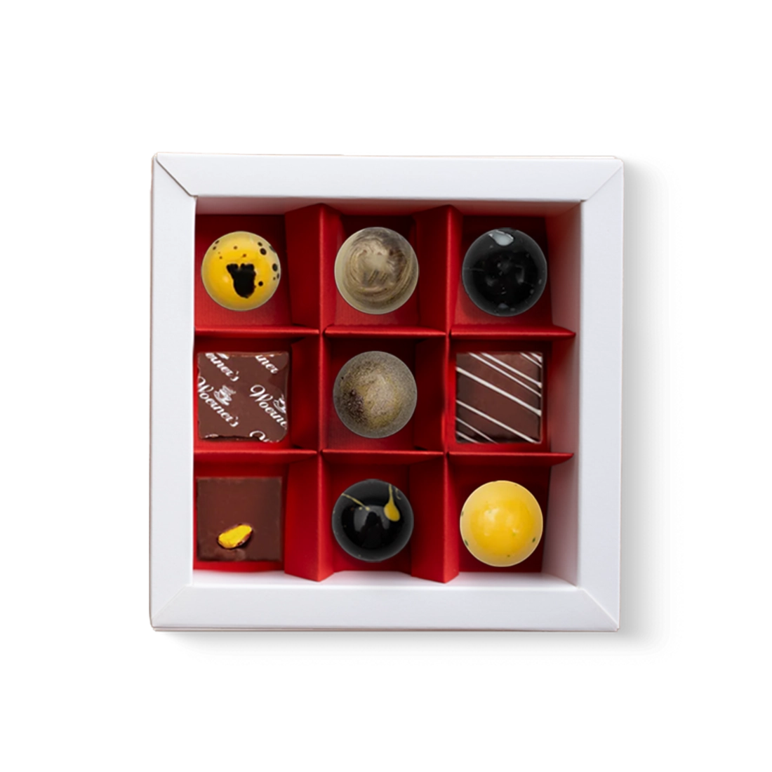 Pralinen Herzschachtel 9er