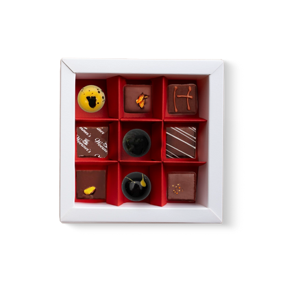 Pralinen Herzschachtel 9er alkoholfrei