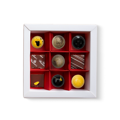 Pralinen Herzschachtel 9er