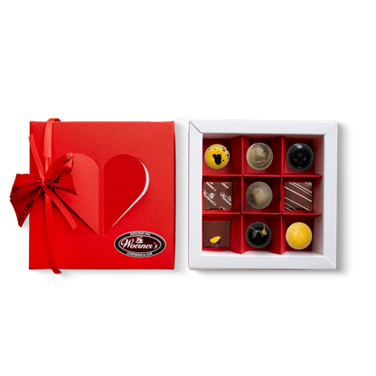 Pralinen Herzschachtel 9er